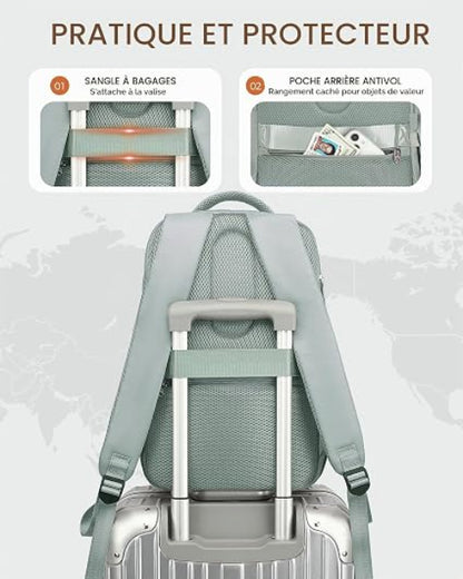 Sac à dos de voyage Yankony 40 × 30 × 20 cm, format sous-siège Ryanair